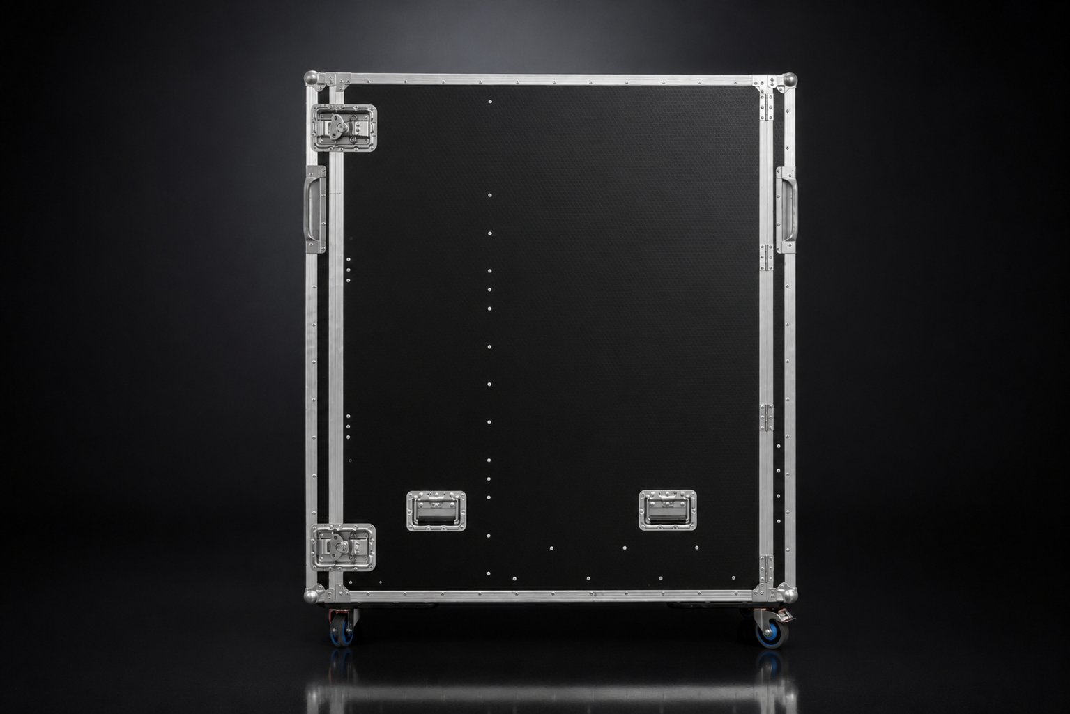 Flight case per materiale AV e schermi — dettaglio