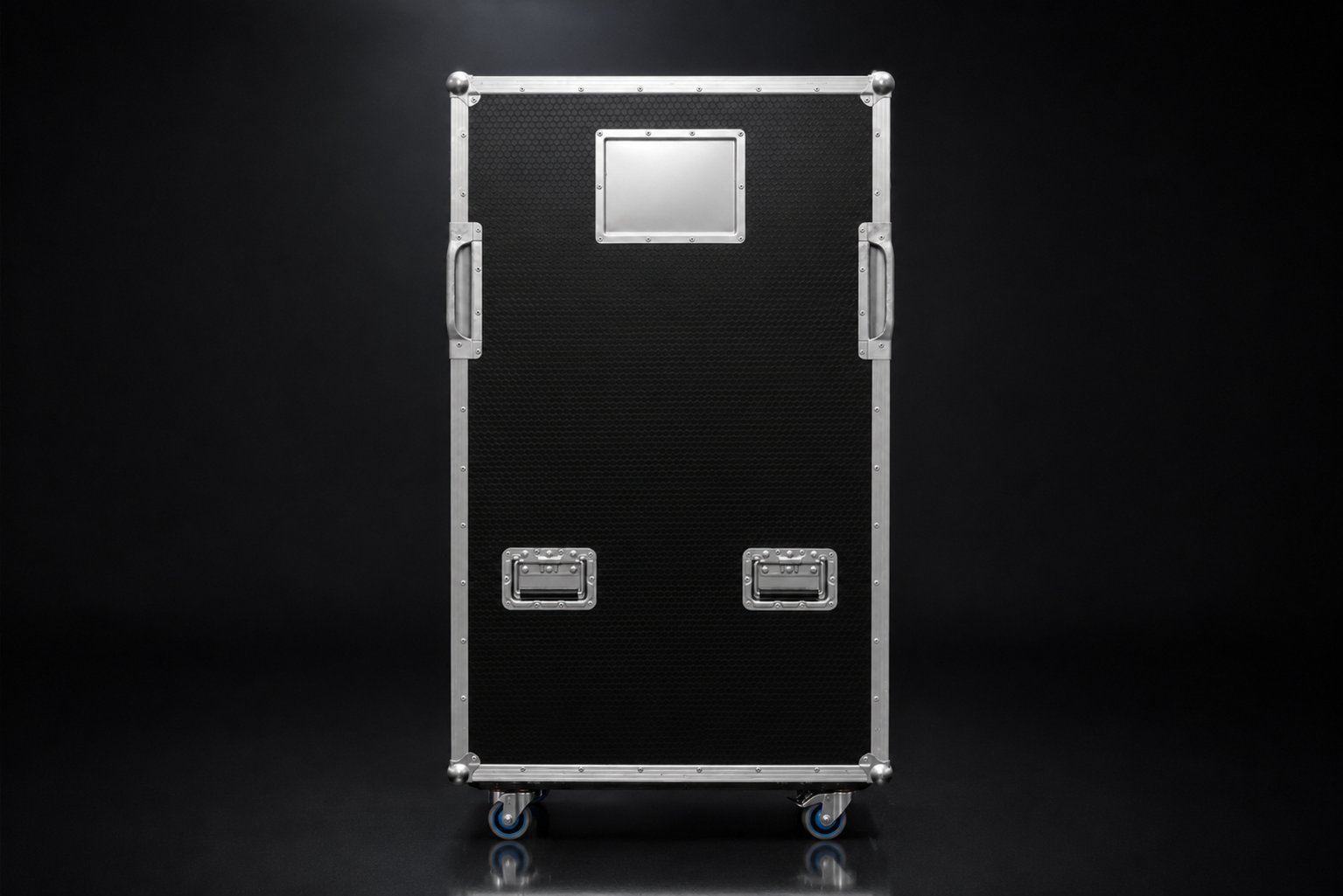 Flight case per materiale AV e schermi — dettaglio